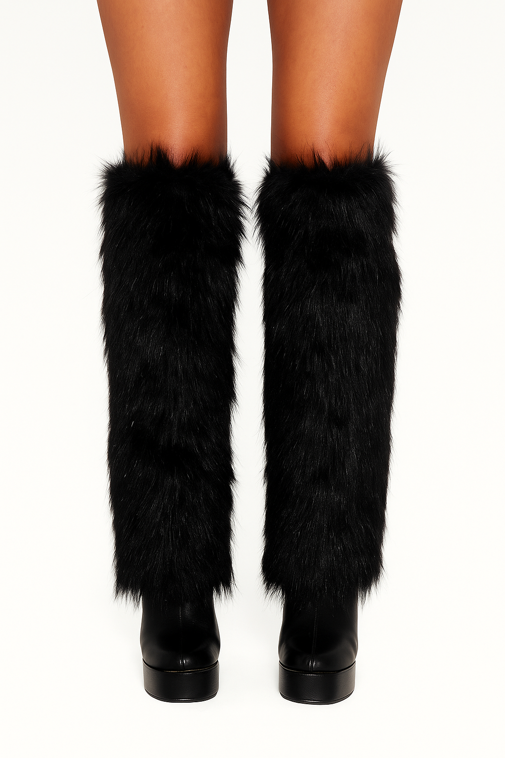 Black Bear Fur Leg Warmers