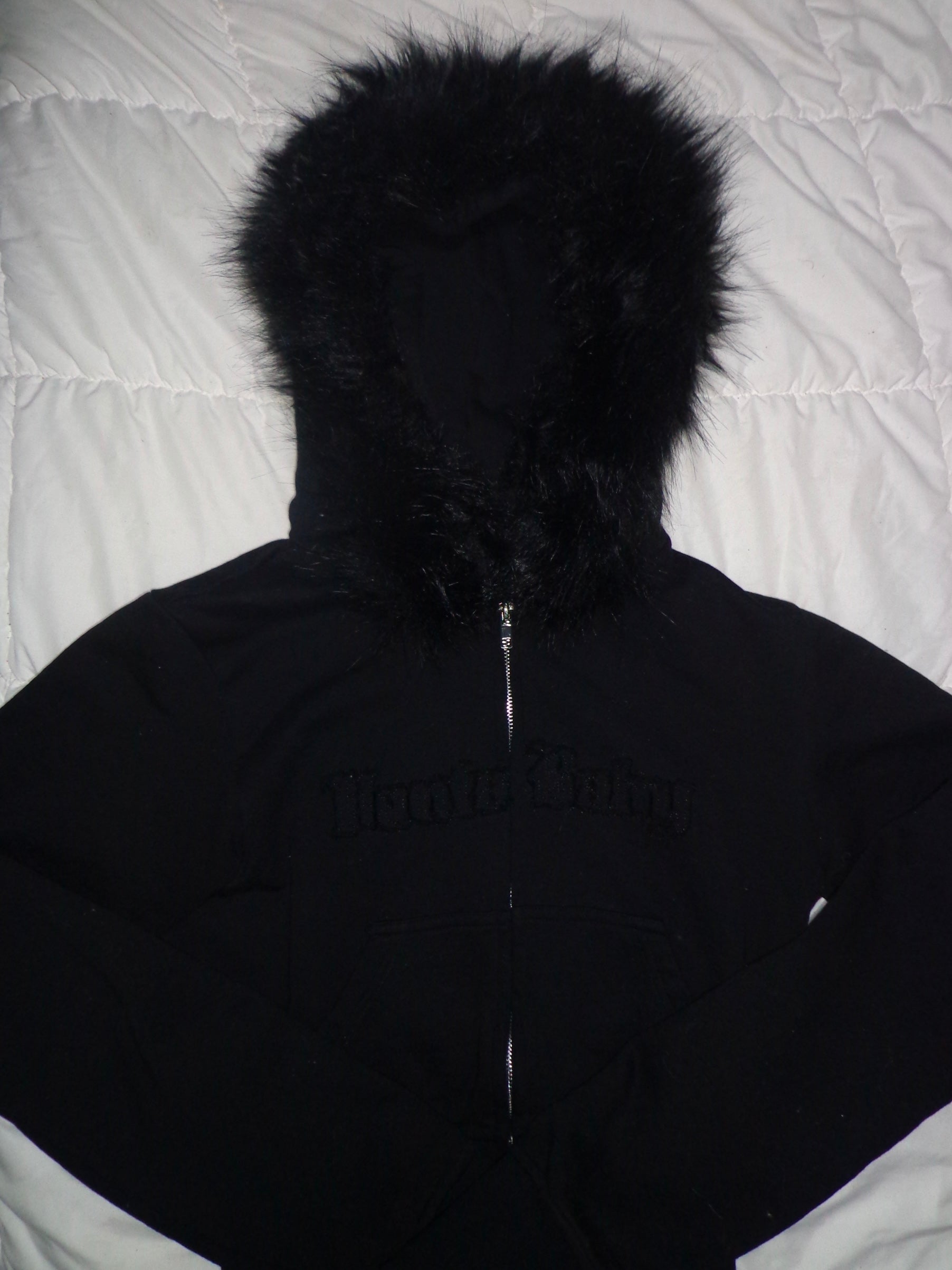 Vanta Black Zip Up W/ Detachable Fur Hood
