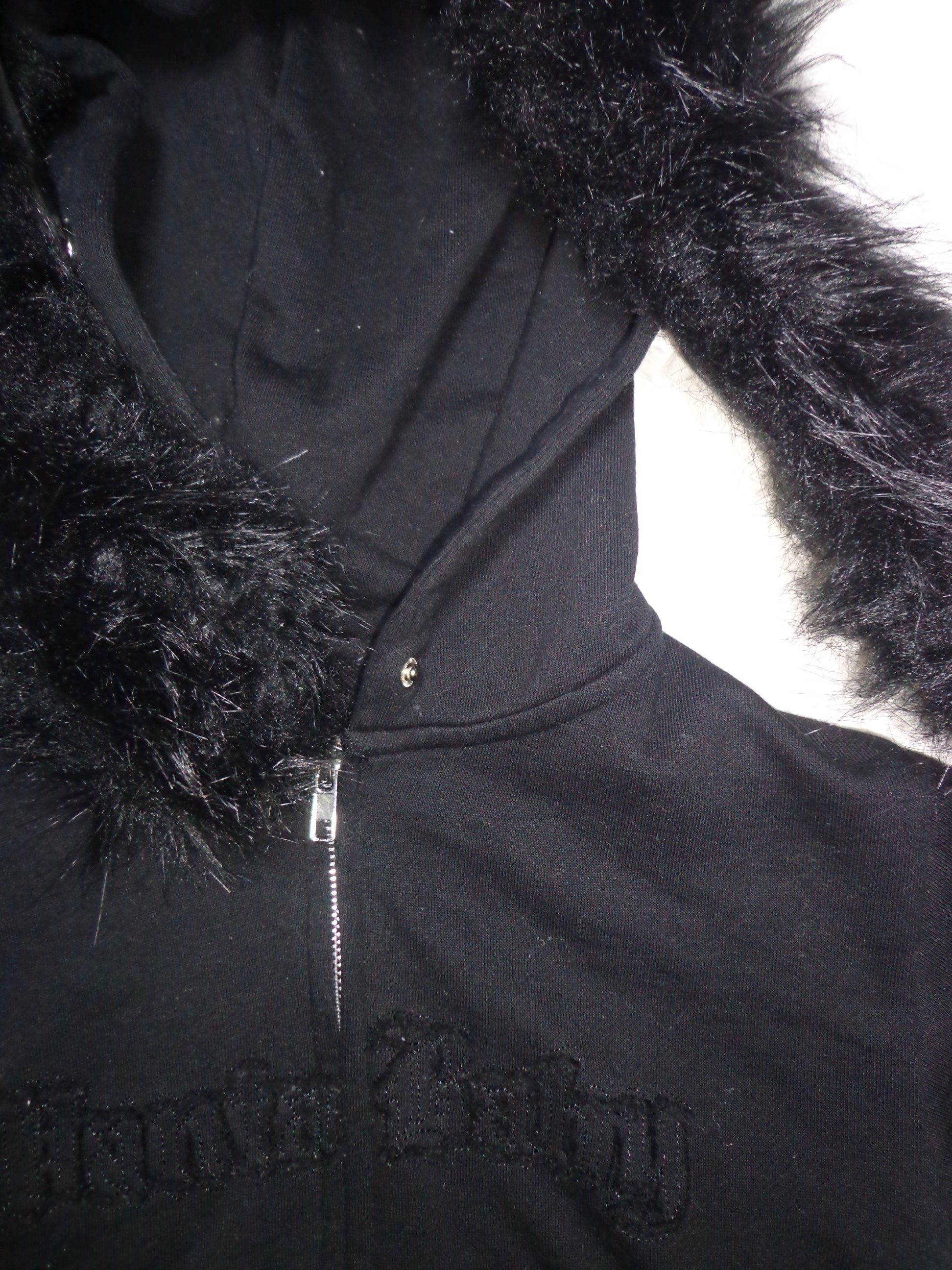 Vanta Black Zip Up W/ Detachable Fur Hood