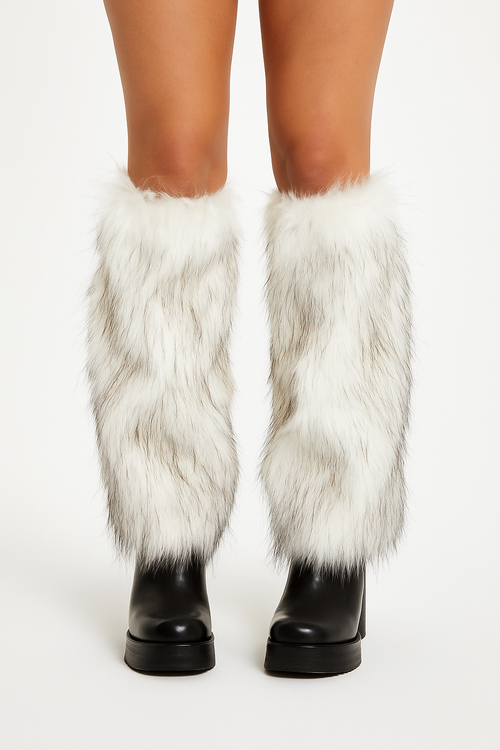 Polar Bear Fur Leg Warmers